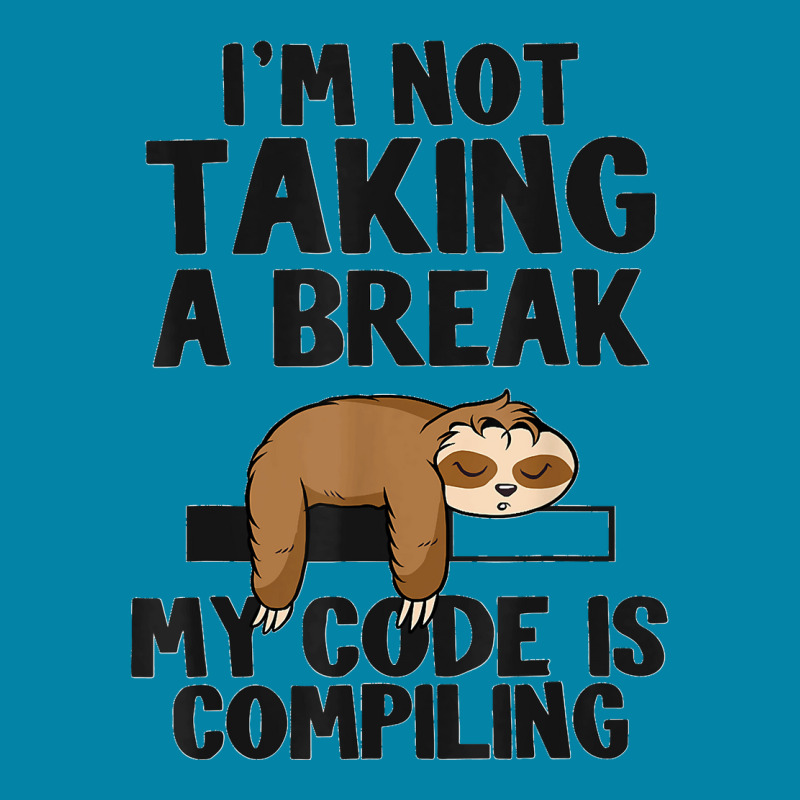 I'm Not Taking A Break My Code Is Compiling Sloth Programmer Retro Trucker Cap | Artistshot