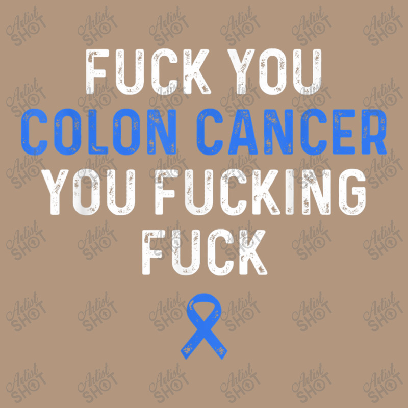 Fuck Colon Cancer Funny Awareness Blue Ribbon Women & Men Retro Trucker Cap by LaytonDesign | Artistshot