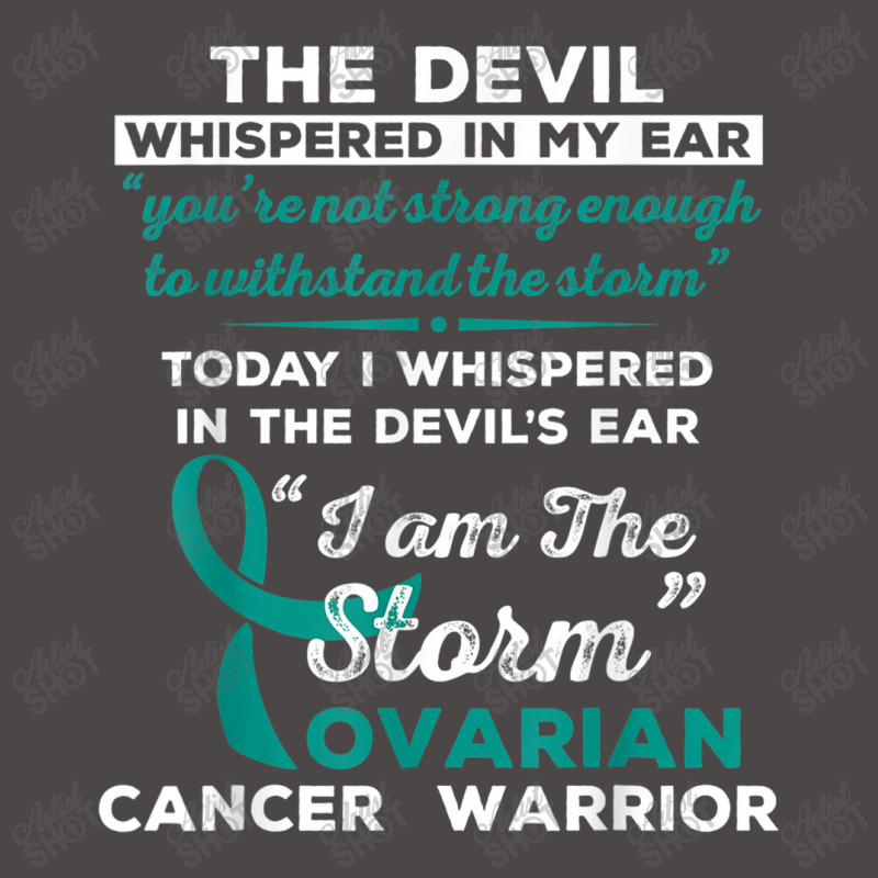 I Am The Storm Ovarian Cancer Warrior Retro Trucker Cap | Artistshot