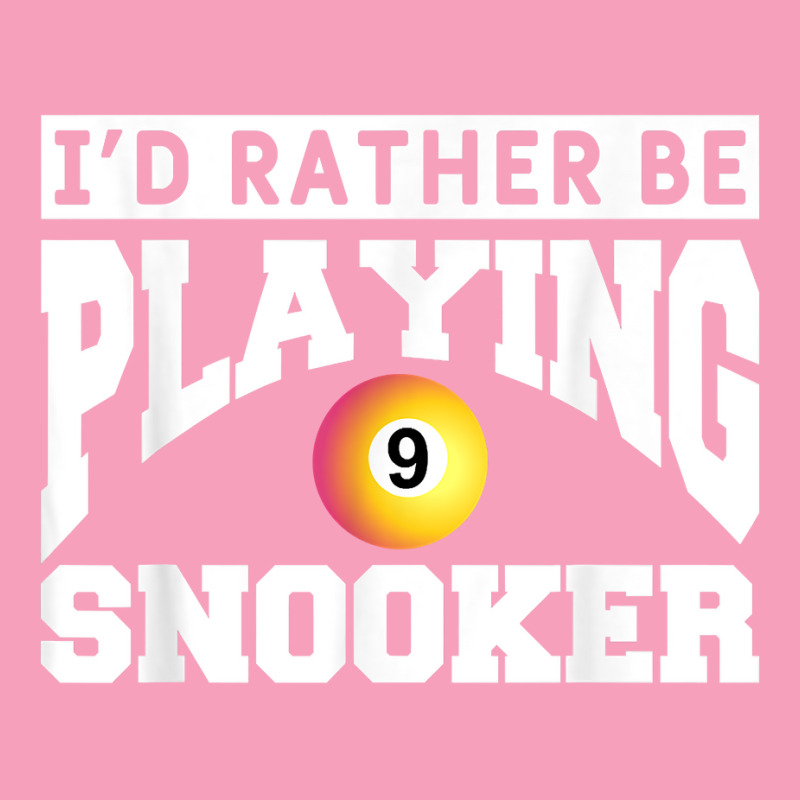 I'd Rather Be Playing Snooker Billiards Pool Player T Shirt Retro Trucker Cap | Artistshot