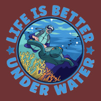 Life Is Better Under Water Marine Biology Scuba Diver Premium Seamless Cap | Artistshot