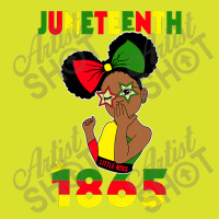 Cute Black Messy Bun Juneteenth Celebrating 1865 Girls Kids Foam Snapback Hat | Artistshot