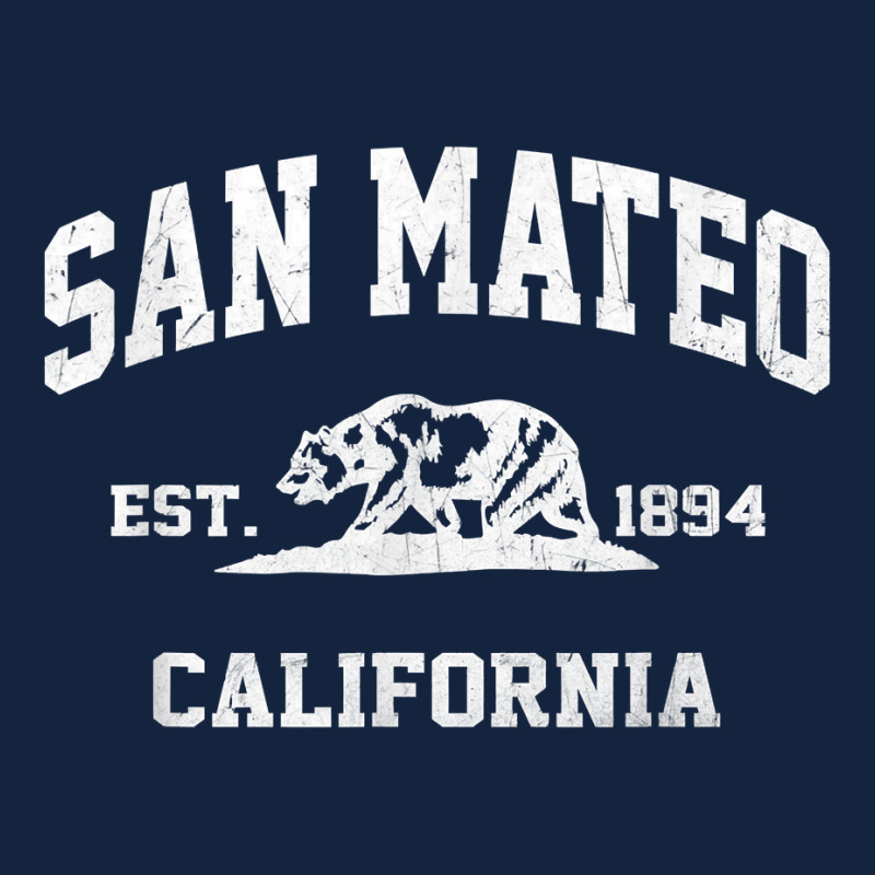 San Mateo California Ca Vintage State Athletic Style T Shirt Foam Snapback hat by mikidicosmo | Artistshot