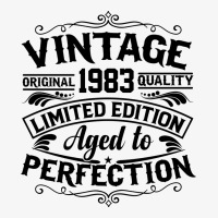 Vintage Original 1983 Quality Limited Edition Aged Ladies Fitted T-shirt | Artistshot