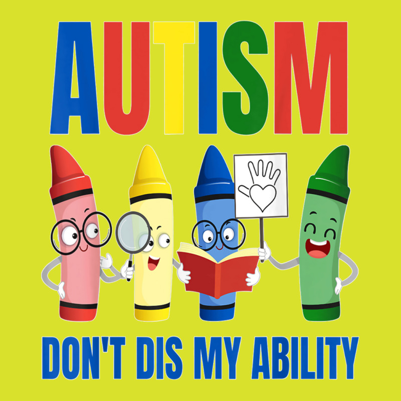 Autism, Don't Dis My Ability, Cute Crayon Cartoon Graphic Foam Snapback hat by CharlesLCross | Artistshot