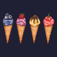 Assorted Ice Cream Cones T  Shirt Assorted Ice Cream Cones Set   Blueb 5 Panel Snapback Cap | Artistshot