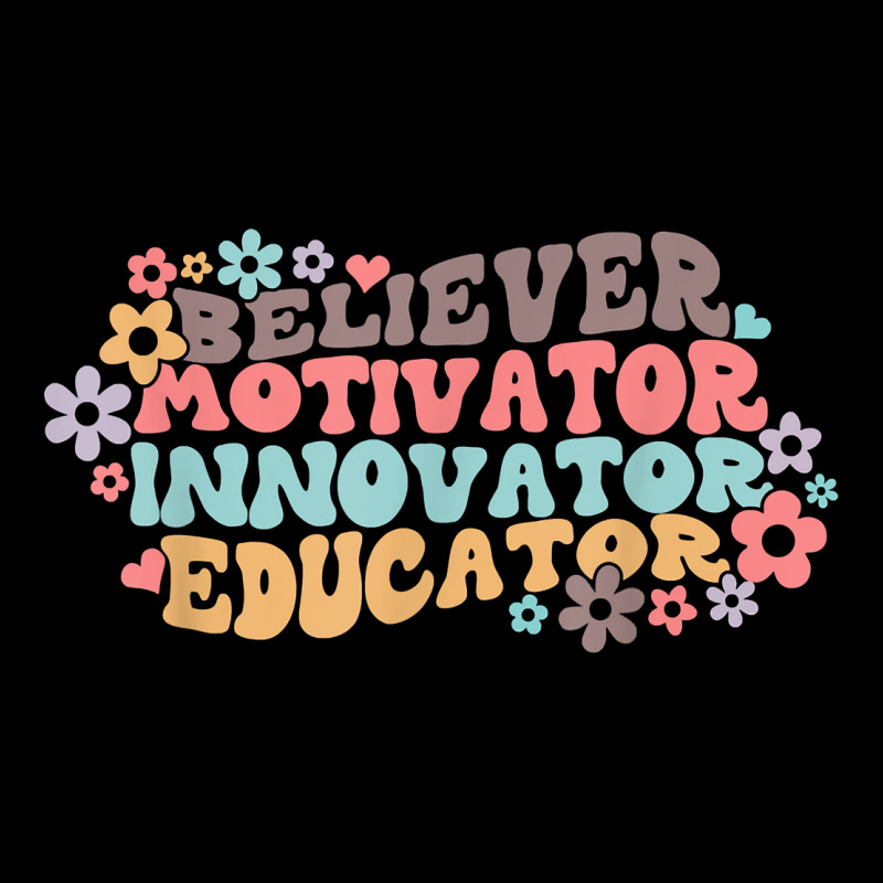 Believer Motivator Innovator Educator Retro Teacher Gifts T Shirt Pa Trucker Cap by kasaqcsegurc | Artistshot