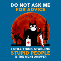 Cat Kitty Stabbing People Do Not Ask Me For Advice Black Cat Pa Trucker Cap | Artistshot