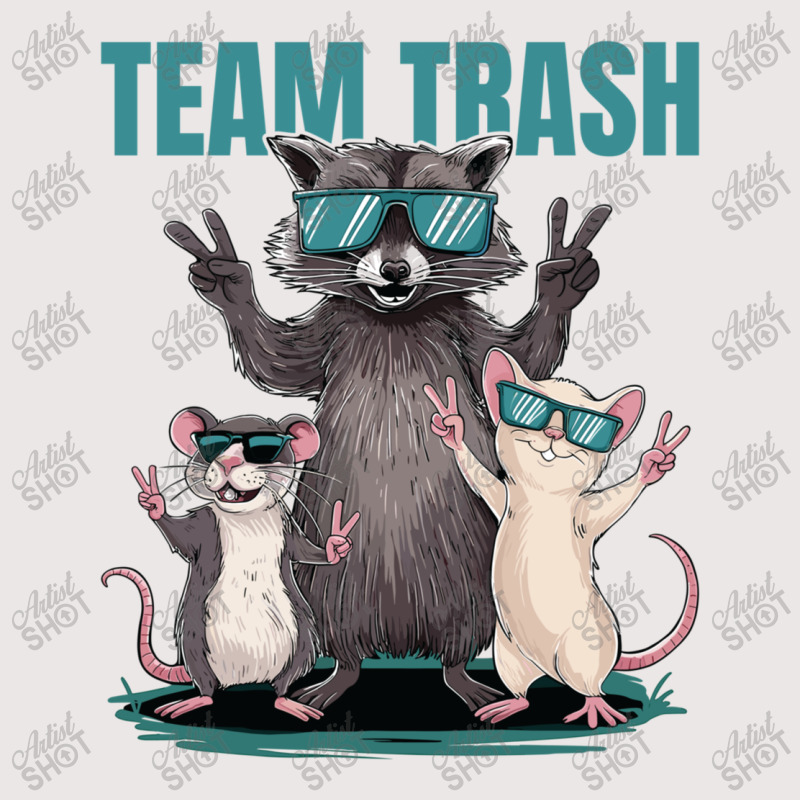 Team Trash Opossum Raccoon Rat Animals Pocket T-Shirt by Charity Aduset | Artistshot