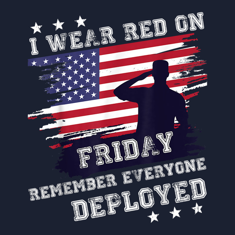 I Wear Red On Friday Remember Deployed American Flag Retro T Shirt Basic Backpack | Artistshot