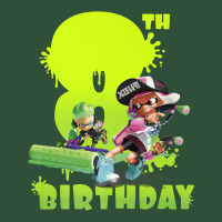 Splatoon Inkling 8th Birthday Green Splatter Portrait Premium T Shirt Basic Backpack | Artistshot