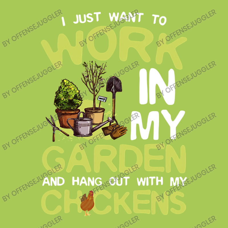 Chicken Cock I Just Want To Work In My Garden And Hang Out Chicken Quo Fashion Visor by offensejuggler | Artistshot