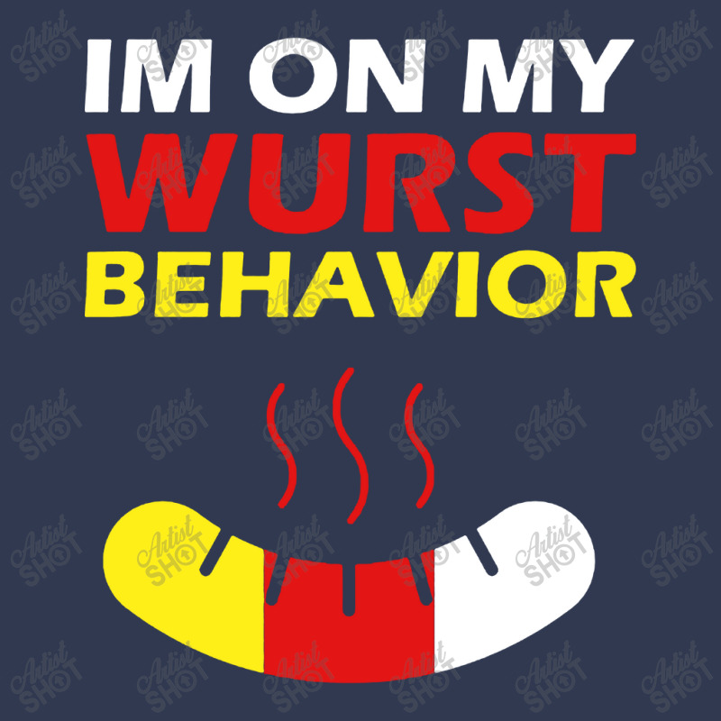 Oktoberfest I'm On My Wurst Behavior Fashion Visor by Barbara Store | Artistshot