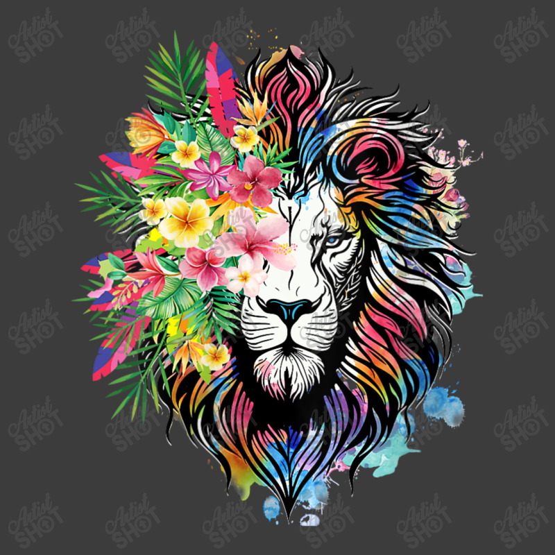 Womens Floral Lion Wild Animals For Lion Lovers Men's Polo Shirt by Charity Aduset | Artistshot