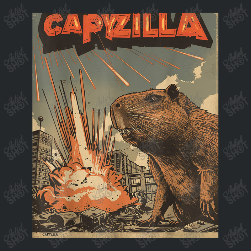 Funny Graphic Capybara Crewneck Sweatshirt by Charity Aduset | Artistshot