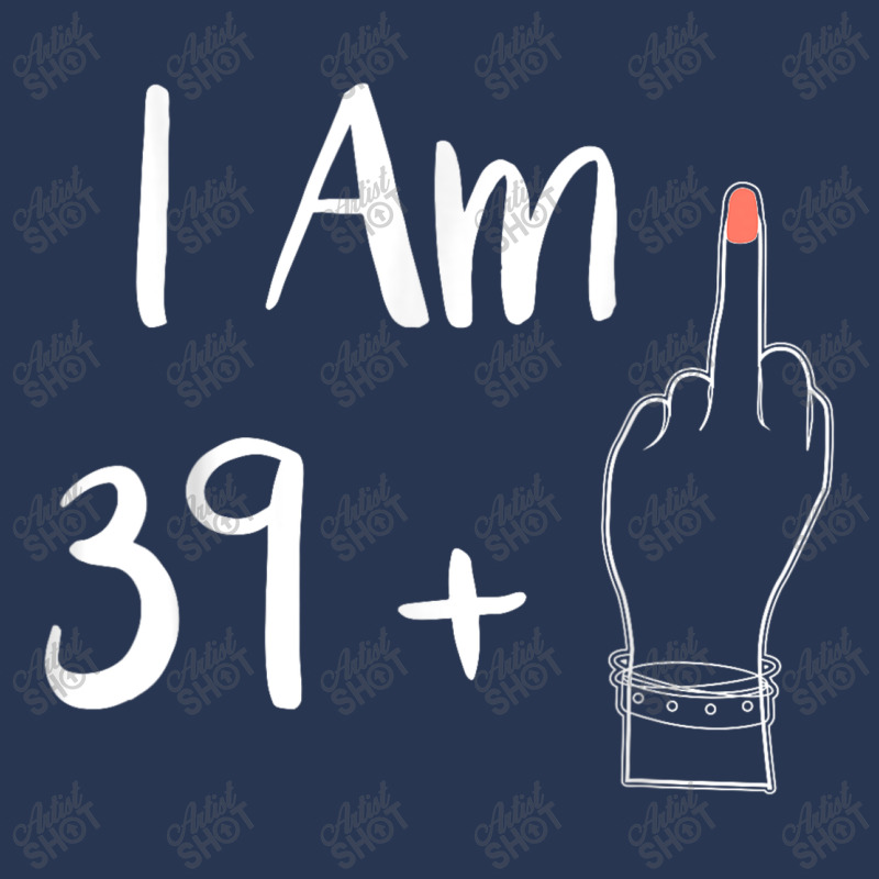 I Am 39 Plus 1 Middle Finger For A 40th Women 40 Y Men Denim Jacket by Charity Aduset | Artistshot