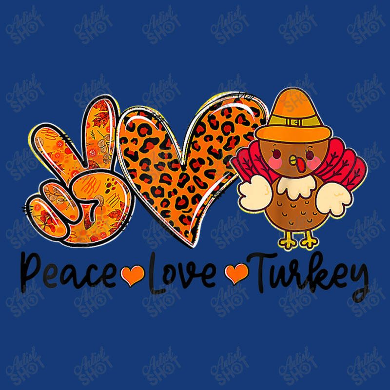 Peace Love Turkey Fall Vibes Spooky Season Thanksgiving Day Gifts Retro Trucker Cap by CaleDesign | Artistshot