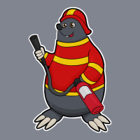 Fire Department T  Shirt Mole As Firefighter With Fire Extinguisher T Yupoong Trucker Cap | Artistshot