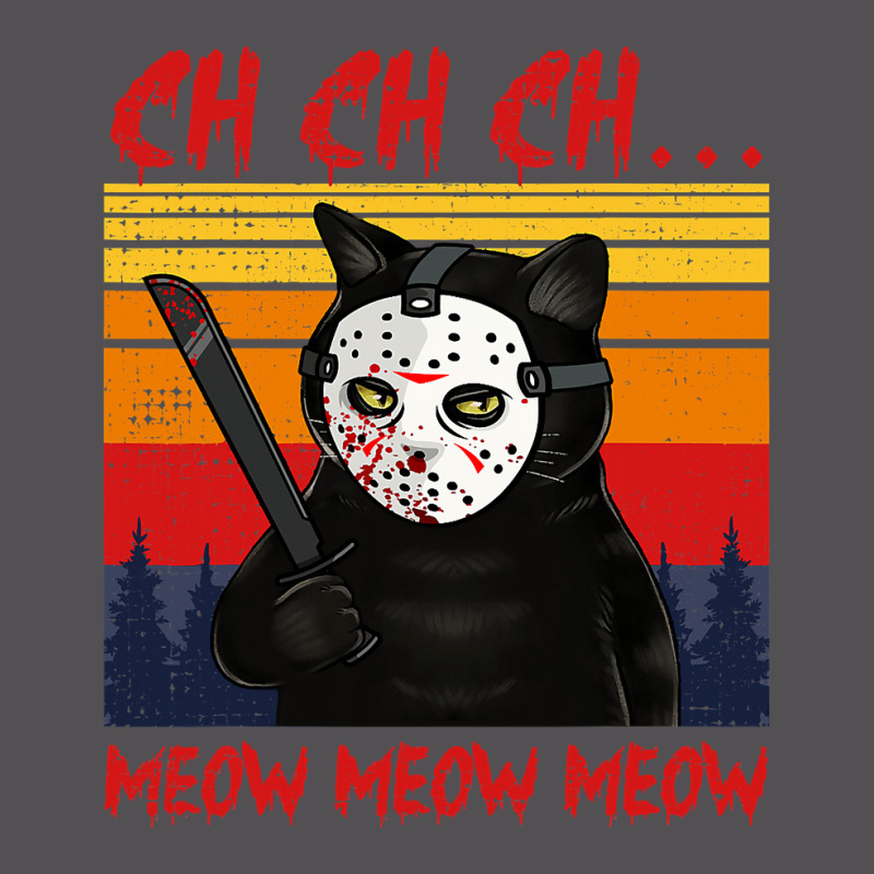 Chchch Meow Meow Horror Cat Bloody Knife Hilarious Halloween 147 Yupoong Trucker Cap by peafowl | Artistshot