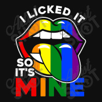 I Licked It So Its Mine Lgbtq Lips Rainbow Lgbt Foam Snapback Hat | Artistshot