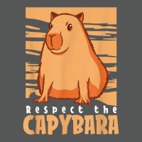 Capybara South American Rodent   Respect The Capybara T Shirt Basic Backpack | Artistshot