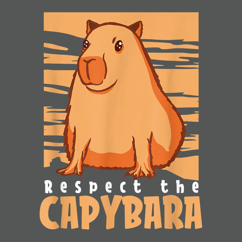 Capybara South American Rodent   Respect The Capybara T Shirt Basic Backpack by lelalucin | Artistshot