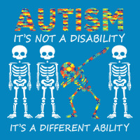 Autism It's A Different Ability Funny Dabbing Skeleton Gifts Premium T Fashion Visor | Artistshot