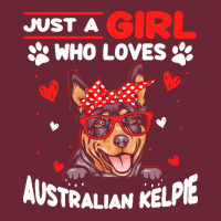 Just A Girl Who Loves Dogs T  Shirt Vintage Just A Girl Who Love Austr Nike Dri-fit Cap | Artistshot