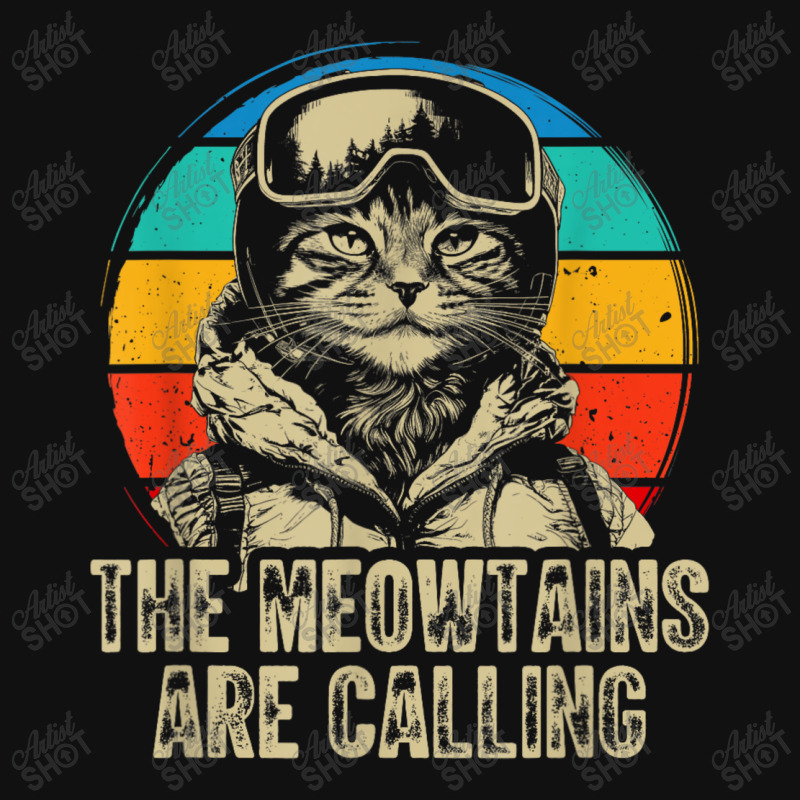 The Meowtains Are Calling Cat Snowboard Graphic Youth T-shirt by Charity Aduset | Artistshot