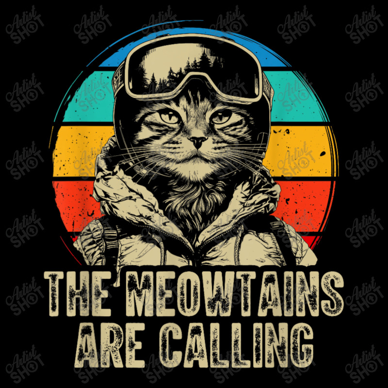 The Meowtains Are Calling Cat Snowboard Baby Tee by Charity Aduset | Artistshot