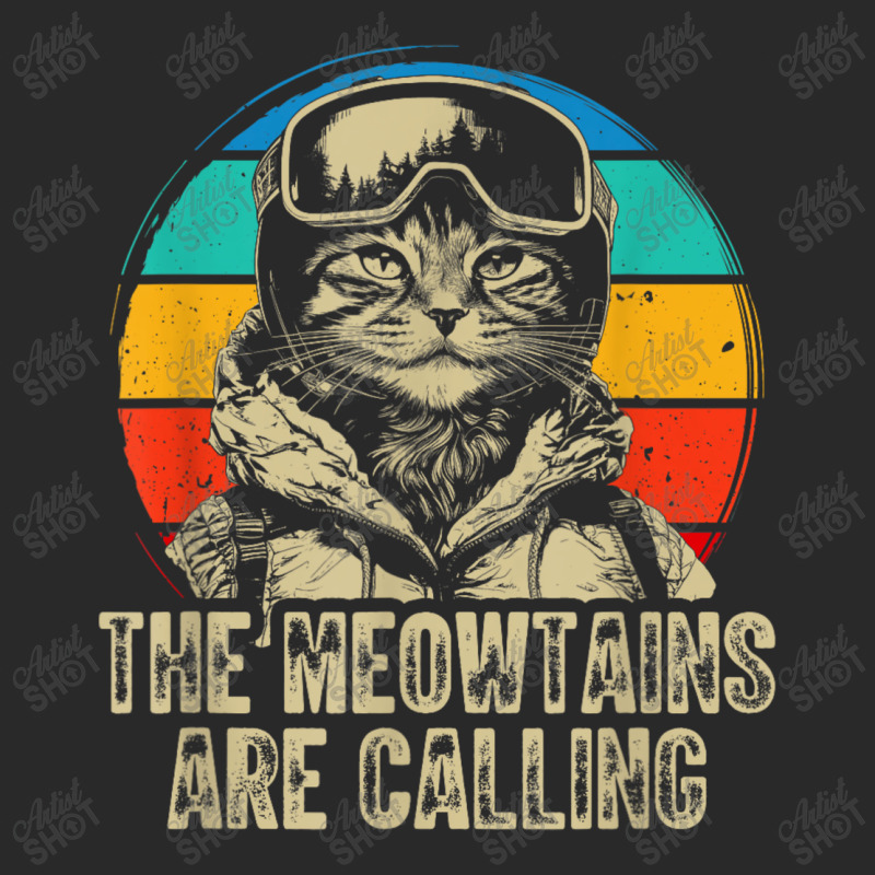 The Meowtains Are Calling Cat Snowboard Toddler T-shirt by Charity Aduset | Artistshot