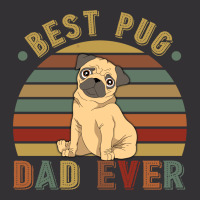 Best Pug Dad Ever Retro Vintage Father's Day Vintage Hoodie | Artistshot