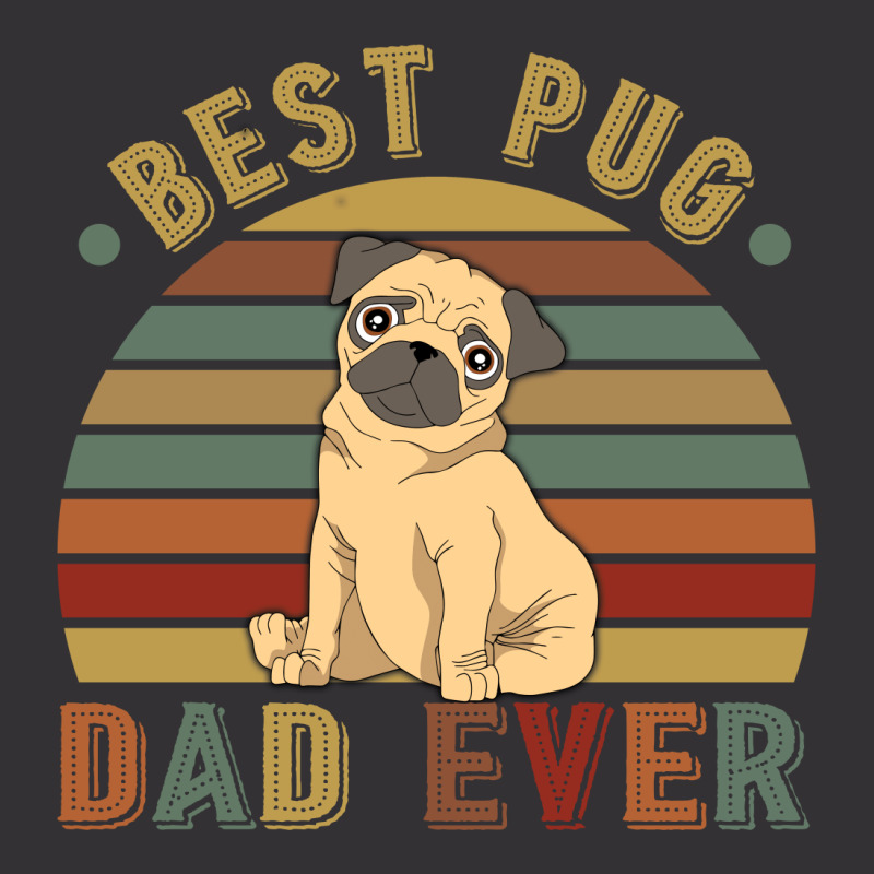 Best Pug Dad Ever Retro Vintage Father's Day Vintage Hoodie | Artistshot