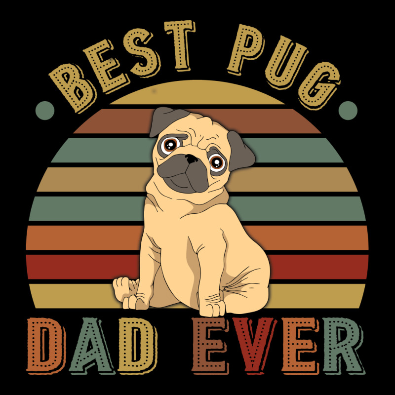 Best Pug Dad Ever Retro Vintage Father's Day V-neck Tee | Artistshot