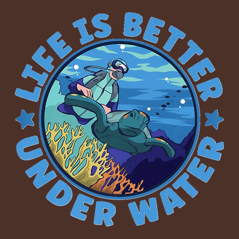 Life Is Better Under Water Marine Biology Scuba Diver Premium Retro Trucker Cap | Artistshot