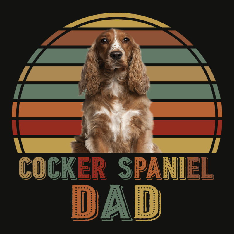 Cocker Spaniel Dad Retro Vintage Father's Day Gift Scorecard Crop Tee by vip.pro123 | Artistshot