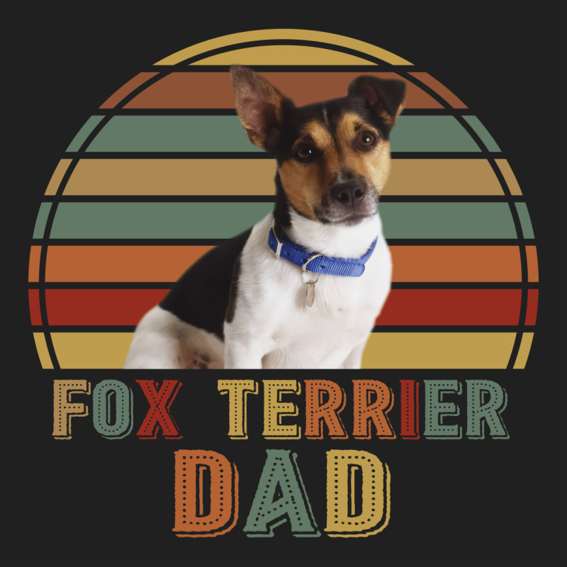 Fox Terrier Dad Retro Vintage Father's Day Gift Ladies Polo Shirt by vip.pro123 | Artistshot