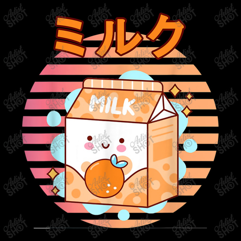 Cute Retro 90s Japanese Kawaii Orange Milk Shake Carton Seamless Cap by MarquesDesign | Artistshot