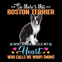 So There's This Boston Terrier Who Kinda Stole My Heart Who Calls Me W Youth Zipper Hoodie | Artistshot