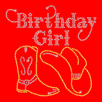 Birthday Girl With Boot And Cowboy Hat Bling Rhinestone T Shirt 5 Panel Snapback Cap | Artistshot