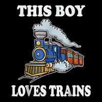 This Boy Loves Trains For A Train Lover Wagon Locomotive T Shirt Pa Trucker Cap | Artistshot