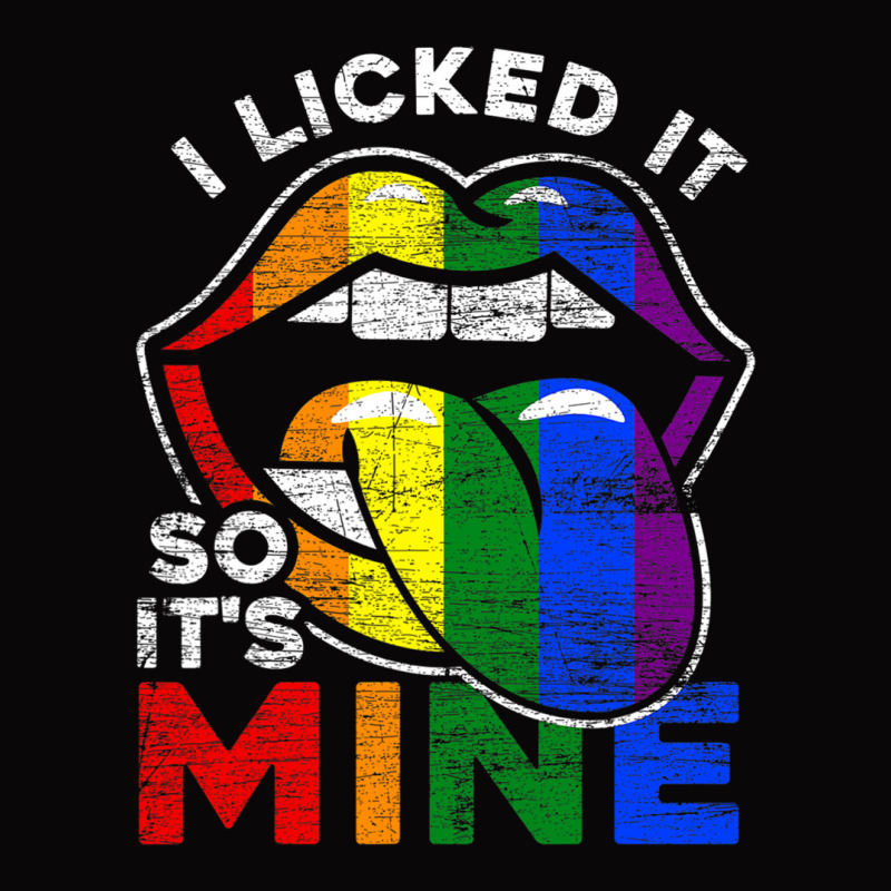 I Licked It So Its Mine Rainbow Lgbt Pa Trucker Cap by MarkRodriguez | Artistshot