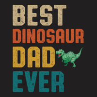 Best Dinosaur Dad Ever Retro Vintage  Father's Day Gift T-shirt | Artistshot