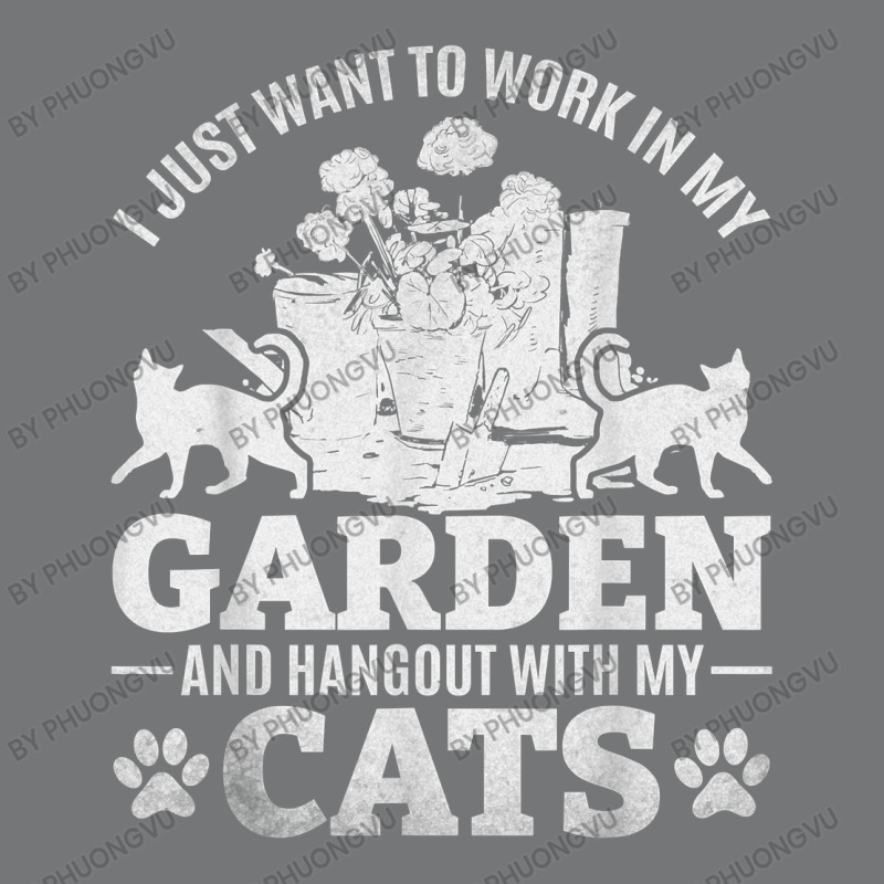 I Just Want To Work In My Garden And Hang Out With My Cats T Shirt Nike Dri-FIT Cap by phuongvu | Artistshot