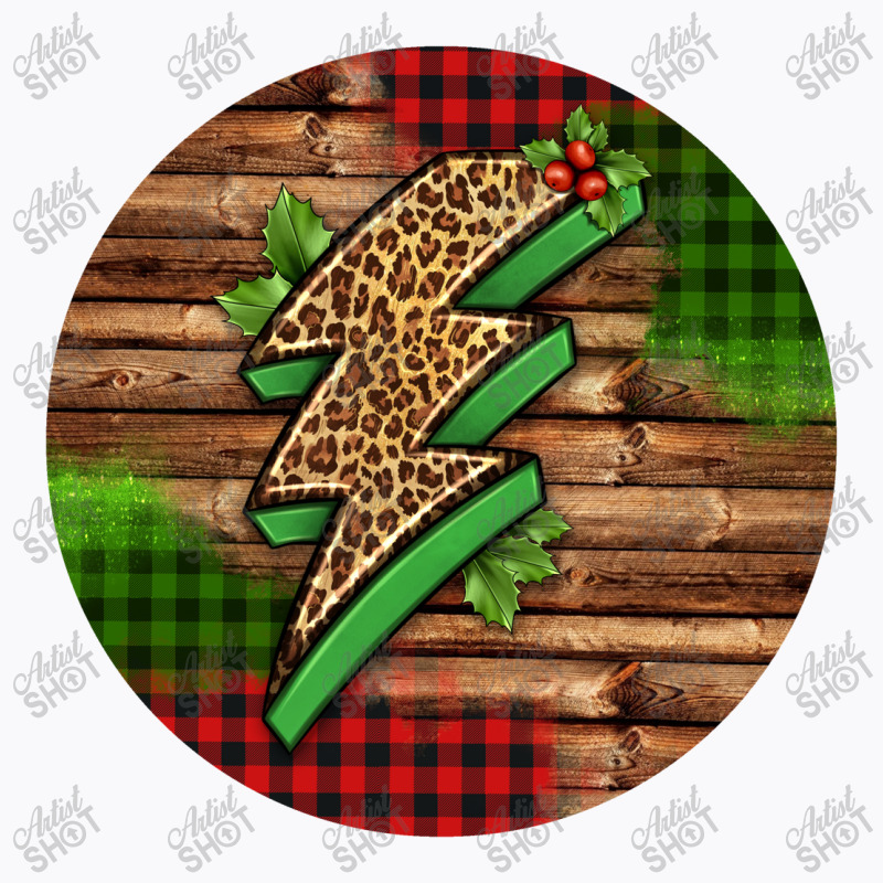 Leopard Lightning Bolt Christmas T-Shirt by Christmas Ornament Shop | Artistshot