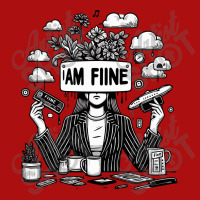 I Am Fine Printed Hat | Artistshot