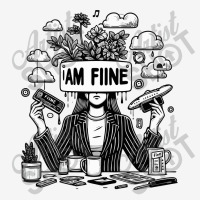 I Am Fine Graphic T-shirt | Artistshot