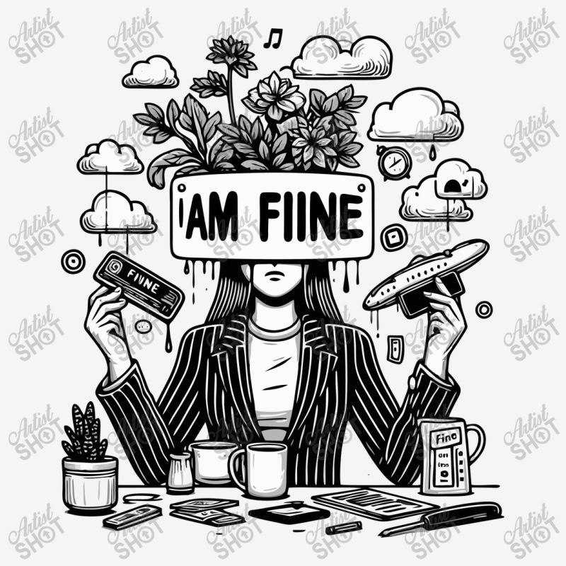 I Am Fine Graphic T-shirt | Artistshot