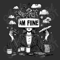 I Am Fine Adjustable Cap - Leatherette Patch | Artistshot