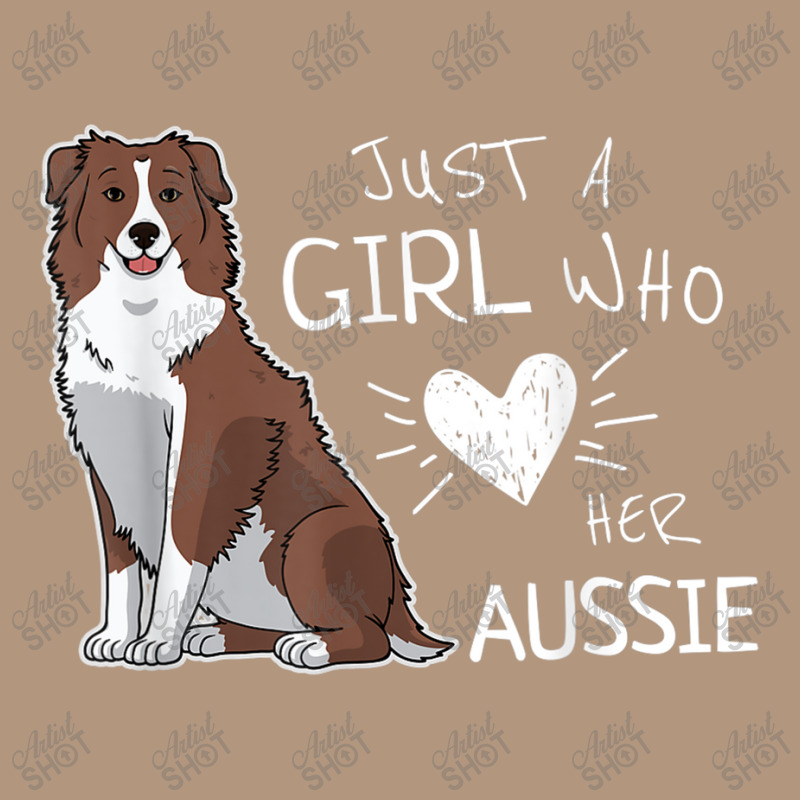 Just A Girl Who Loves Her Australian Shepherd Dog Puppy Love Retro Trucker Cap by Juan-Design | Artistshot